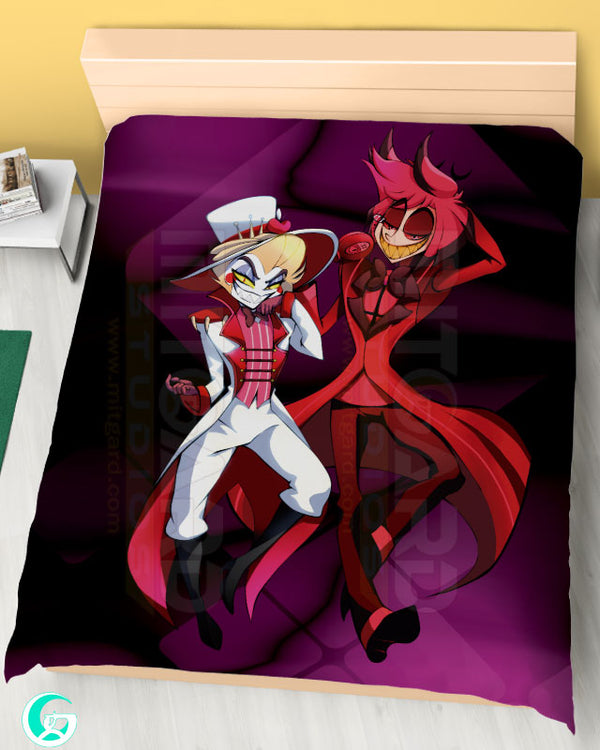Alastor & Lucifer Duvet Cover